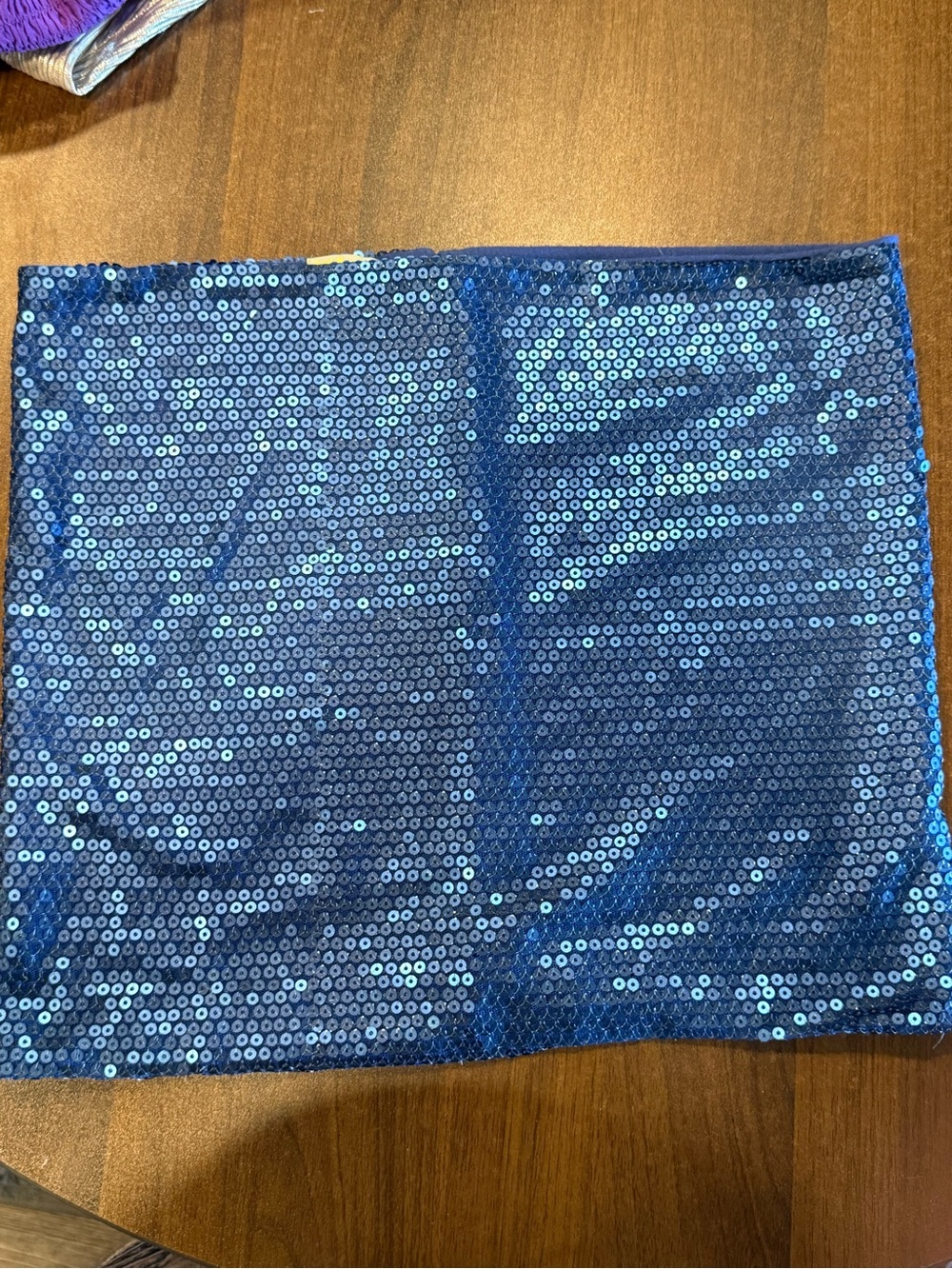 Charlotte Russe Royal Blue Sequin Trim Top Edge